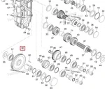 875156114 Шестерня КПП Нижняя 53 Зубьев Для Ski Doo SKANDIC, EXPEDITION M875156114