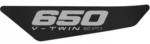 704906034 Наклейка на двигатель слева '650 V-Twin EFI'