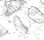 502007750 Панель Боковая Нижняя Левая Черная Для Ski Doo SKANDIC