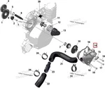 420922307 Крышка Помпы Для Ski Doo 600, 900 ACE