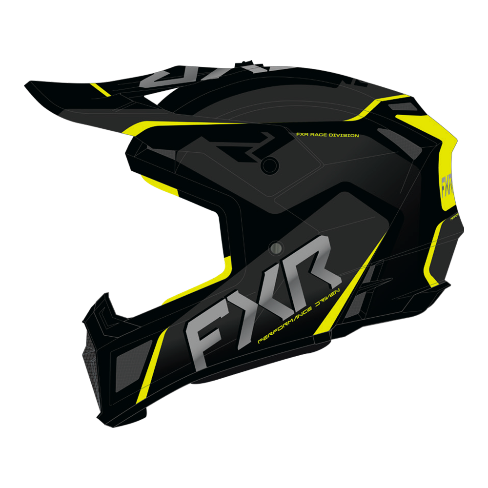 Шлем FXR Clutch Evo Black/HiVis, XL, 260620-1065-16