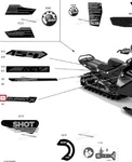 516009610 Наклейка Боковой Панели Rotax Power Summit X Правая Для Ski Doo SUMMIT EXPERT 2020
