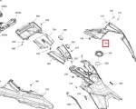 517309177 Панель Боковая Правая Синяя Для Ski Doo SUMMIT 850 E-TEC 2025
