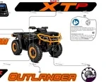 704910418 Наклейка XTP Левая Для BRP Can Am Outlander XTP 1000R