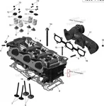 420623416 Головка Блока Цилиндров Для Ski Doo Rotax 1200 4-Tec