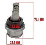 10401190000 Шаровая верхняя ø34 10401190000 0122059