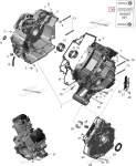 420684152 Комплект Прокладок Двигателя Для BRP Can Am MAVERICK 2015-2017