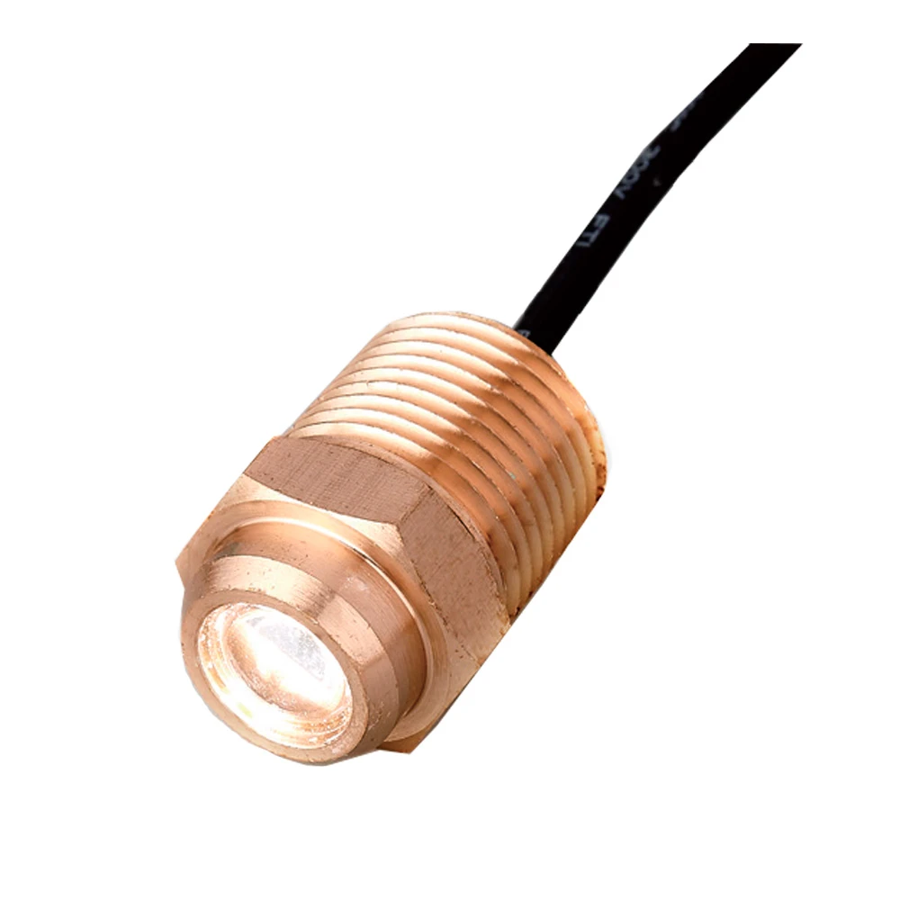 Фонарь подводный в отверстие сливной пробки AAA, хромированная медь белый