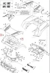 705002042 Заглушка Крыла Для BRP Can Am Outlander 400 2006-2009