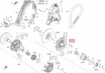417127351 Шкив Ведомого Вариатора Для Ski Doo 600, 900 ACE