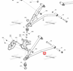 706203906 Рычаг передний нижний левый Can-Am BRP