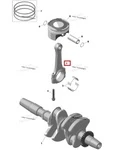 420917703 Шатун Коленвала Для Ski Doo 600, 900 ACE 420917709, 420917705, 420917706