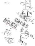420832601 Подшипник Коленвала Двигателя Для Ski Doo 420832600