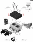420923597 Головка блока цилиндров Ski-Doo BRP