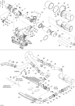 274001116 Патрубок выхлопной 3D RFI 2004-2005г. SEA DOO