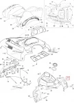 605251922 Панель Боковая Правая Черная Для Ski Doo SKANDIC, Expedition 2005-2011