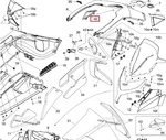 517304364 Заглушка Бензобака Правая Для Ski Doo Grand Touring LE 2010