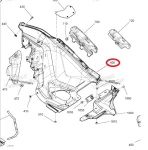 502007737 Панель Боковая Нижняя Правая Черная Для Ski Doo