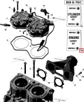 420894265 Полный Комплект Прокладок И Сальников Для Ski Doo Rotax 850 E-TEC 420894377, 420894268, 420894260