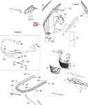 502007188 Боковая Панель Правая Черная Для Ski Doo Expedition 502007994, 502006912, 502007048