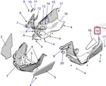 5456592 Панель Нижняя Левая Для Polaris RMK MATRYX 2637767, 5465773