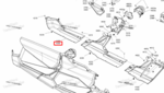 705017555 Пластиковый порог передняя часть правая черная Can-Am BRP 705009514