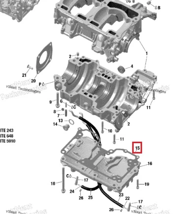 420430072 Прокладка Картера Двигателя Для Ski Doo 850 E-TEC