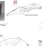 516006713 Наклейка Капота Ski-Doo Правая Для Ski Doo 2015