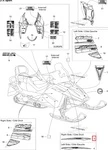 516002181 Наклейка Капота Правая Для Ski Doo GTX 600 HO SDI