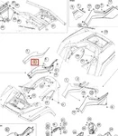 705003124 Панель Боковая Правая Черная Для BRP Can Am Outlander