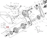 504154209 Вал Привода Гусеницы Для Ski Doo SKANDIC, EXPEDITION SWT 504154437