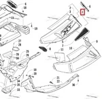 4718-460 Панель Боковая Верхняя Правая Оранжевая Для Arctic Cat BEARCAT 570 XT 2718-292
