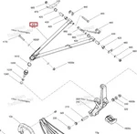 505075470 Рычаг Нижний Левый 34' Черный Для Ski Doo SUMMIT REV Gen5