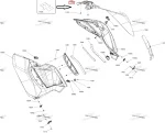 517308289 Вентиляционная Решетка Боковой Панели Правая Для Ski Doo 517305862