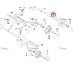 3604-450 Вал Задней Подвески Для Arctic Cat BEARCAT