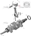 420893976 Поршень В Сборе Для BRP Can Am Maverick R