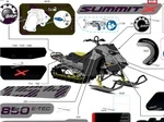 516012392 Наклейка SUMMIT X Для Левой Боковой Панели Для Ski Doo SUMMIT 850 E-TEC REV Gen5 2025