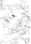 580642800 Накладка Туннеля Правая Для Ski Doo 1997-2001
