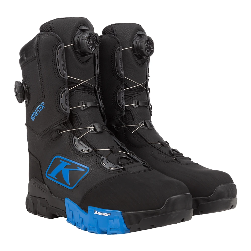 Ботинки Klim Adrenaline Pro S GTX Black/Electric Blue Lemonade, 8, 3107-002-008-010