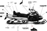 516004343 Наклейка SKANDIC Для Левой Боковой Панели Для Ski Doo SKANDIC