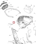 502007742 Передняя Панель Нижняя Белая Для Ski Doo Gen4