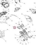 517305128 Боковая Панель Кнопок Левая Черная Для Ski Doo