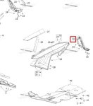 502007827 Панель Нижняя Левая Черная Для Ski Doo EXPEDITION 502008012