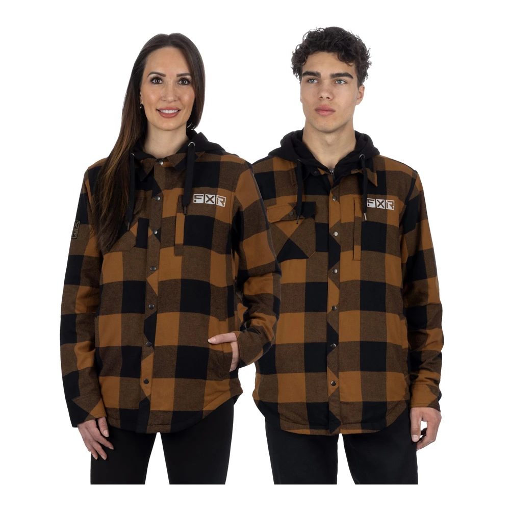 Куртка FXR Timber Flannel с утеплителем Copper/Black, XL, 231117-1910-16