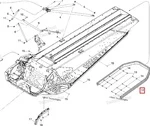 518325850 Бампер Задний Черный Для Ski Doo GRAND TOURING 2010-2018