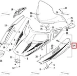 3718-392 Панель Капота Правая Черная Для Arctic Cat BEARCAT Z1 XT 4706-950