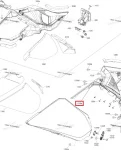 517306648 Боковая Панель Капота Левая Красная Для Ski Doo Summit, Backcountry Gen4