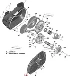 BD-420212508 Крышка Вариатора Внешняя Для BRP Can Am MAVERICK 420212505, 420212508