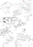 605350924 Вентиляционная Решетка Капота Правая Для Ski Doo Skandic, Expedition