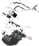 420431662 Прокладка Впускного Коллектора Для Ski Doo 900 ACE